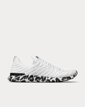 TechLoom Wave White / Leopard Running Shoes